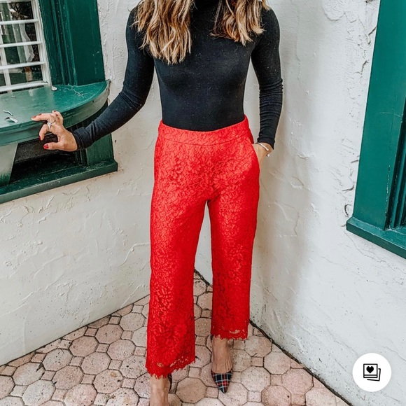 J Crew High Rise Pullon Peyton Lace 